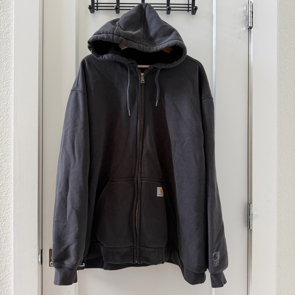 Carhartt RAIN DEFENDER® LOOSE FIT MIDWEIGHT THERMAL-LINED FULL-ZIP HOODED 2XL - Picture 2 of 9